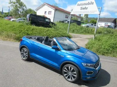 Gebraucht VW T-Roc Cabriolet R-line 150 PS (110 kW) 2021 Blau Cabrio
