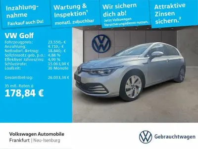 Gebraucht VW Golf VIII Style 131 PS (96 kW) 2023 Reflexsilber metallic (metallic) Limousine