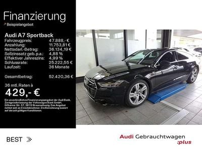 Gebraucht Audi A7 S-Line 204 PS (150 kW) 2023 Mythosschwarz metallic Limousine