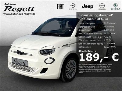 Gebraucht Fiat 500e 86 kW (118 PS) 2023 Arktis weiß) (weiss Kleinwagen