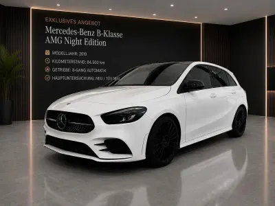 Gebraucht Mercedes B220 AMG line 190 PS (139 kW) 2019 Weiß Kleinwagen