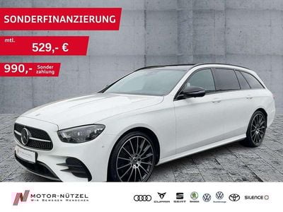Gebraucht Mercedes E220 AMG 220 PS (161 kW) 2024 Polarweiss  unilack Kombi