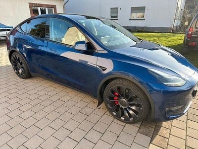 Blau Gebraucht 2023 Tesla Model Y Performance SUV | 37.400 € (Guter Preis)