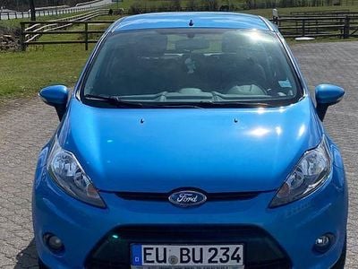 Gebraucht Ford Fiesta Trend 82 PS (60 kW) 2009 Blau Kleinwagen