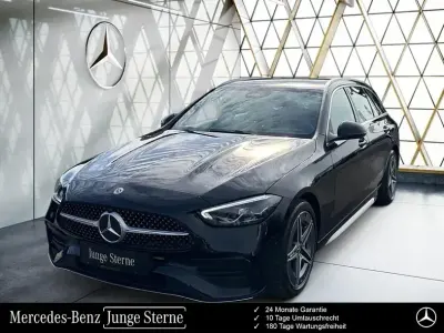 Gebraucht Mercedes C220 AMG 200 PS (147 kW) 2024 Unilack schwarz uni Kombi