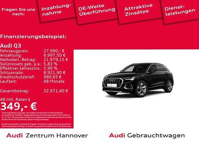 0e mythosschwarz metallic (metallic) Gebraucht 2022 Audi Q3 Advanced Plus SUV | 27.990 € (Guter Preis)