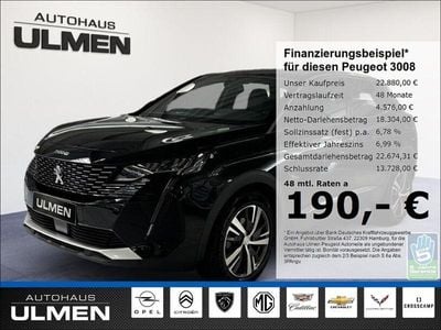 Gebraucht Peugeot 3008 Allure 131 PS (96 kW) 2023 Schwarz SUV