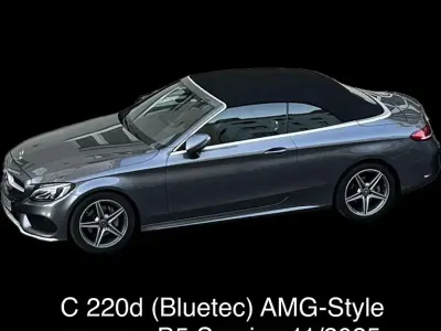 Gebraucht Mercedes C220 AMG line 170 PS (125 kW) 2018 Grau Cabrio