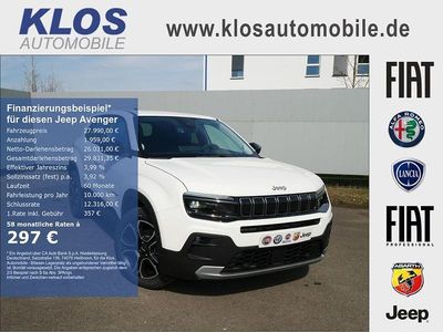 Weiß Neu 2025 Jeep Avenger Summit SUV | 27.990 € (Fairer Preis)