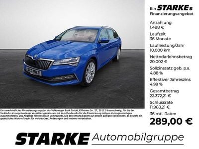 Blau Gebraucht 2022 Skoda Superb Style Kombi | 21.490 € (Superpreis)