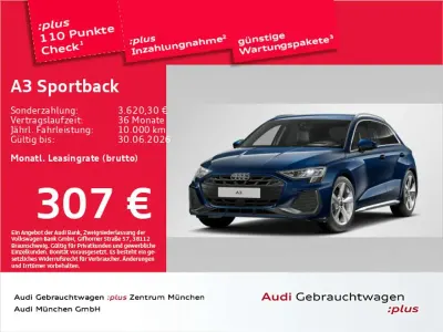 Brugt Audi A3 S-Line 116 HK (85 kW) 2025 Blå Sedan