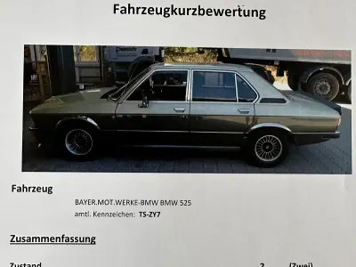 Gebraucht BMW 525 150 PS (110 kW) 1977 Grün Limousine