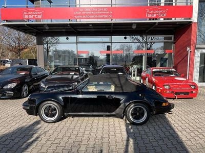 Schwarz (schwarz uni) Gebraucht 1989 Porsche 911 Cabrio | 173.500 €