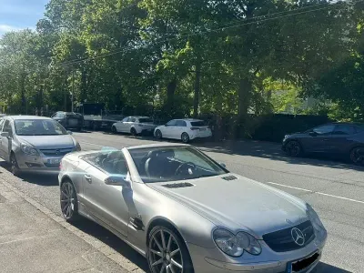Gebraucht Mercedes SL500 AMG 306 PS (225 kW) 2003 Silber Cabrio