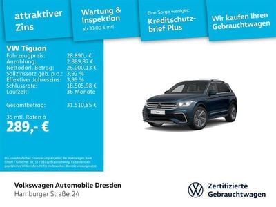 Gebraucht VW Tiguan R-line 150 PS (110 kW) 2022 Blau SUV