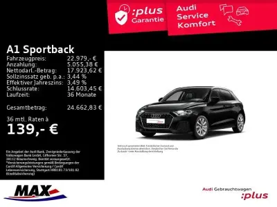 Brugt Audi A1 Sportback Advanced 116 HK (85 kW) 2025 Sort Hatchback