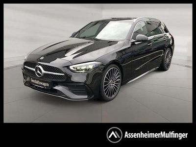 Schwarz metalliclack obsidianschwarz Gebraucht 2025 Mercedes C200 AMG line Kombi | 47.890 € (Teuer)
