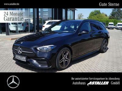 gebraucht Mercedes C300 T 4M AMG Line 2x+Night+Pano+AHK+MBUX+DAB+