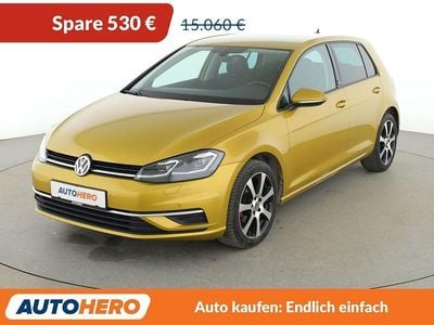 Usata VW Golf VII Sound 110 CV (80 kW) 2017 Giallo Berlina