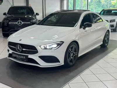 Gebraucht Mercedes CLA180 AMG line 136 PS (100 kW) 2019 Polarweiss Coupé