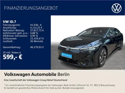 Używany VW ID.7 Pro 210 kW (286 KM) 2024 Czarny Sedan/Limuzyna