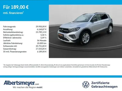Gebraucht VW T-Cross Goal 116 PS (85 kW) 2026 Silber SUV