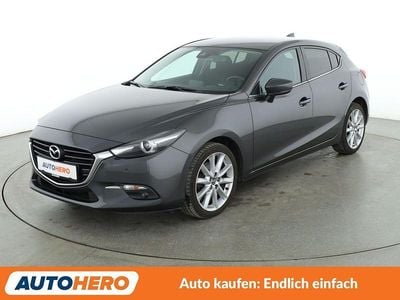 Grau Gebraucht 2017 Mazda 3 Sports-Line Limousine | 15.100 € (Etwas zu teuer)