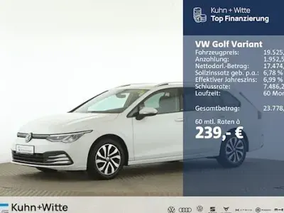 Brugt VW Golf VIII Active 110 HK (80 kW) 2022 Hvid Stationcar