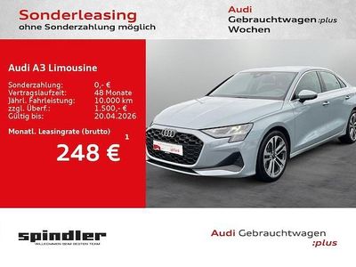 Gebraucht Audi A3 Ambiente 150 PS (110 kW) 2024 Pfeilgrau perleffekt Limousine
