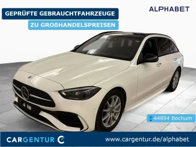 Gebraucht Mercedes C220 AMG line 200 PS (147 kW) 2022 Weiß Kombi