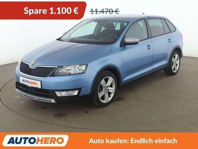 Gebraucht Skoda Rapid ScoutLine 90 PS (66 kW) 2016 Blau Kleinwagen