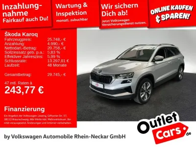 Gebraucht Skoda Karoq Style 150 PS (110 kW) 2023 Silber SUV