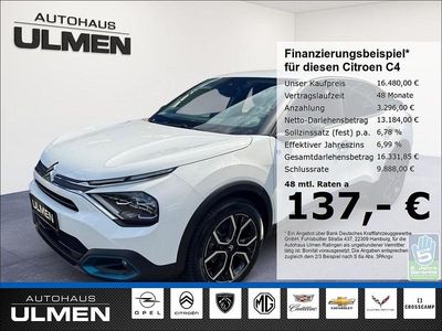 Weiss Gebraucht 2023 Citroën e-C4 Feel Limousine | 16.480 €