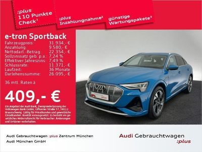 Gebraucht Audi e-tron Sportback Ambiente 230 kW (313 PS) 2021 Antiguablau metallic SUV