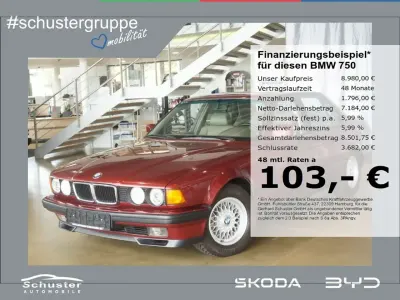 Gebraucht BMW 750L 299 PS (219 kW) 1991 Rot Limousine
