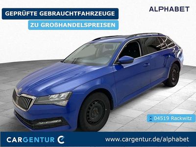 Energyblau uni Gebraucht 2021 Skoda Superb Ambition Kombi | 18.790 € (Guter Preis)