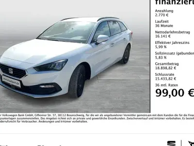 Gebraucht Seat Leon ST Style 110 PS (80 kW) 2024 Weiß Kombi