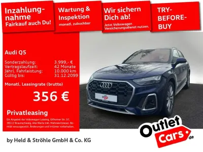 Gebraucht Audi Q5 S-Line 367 PS (269 kW) 2021 Navarrablau metallic SUV