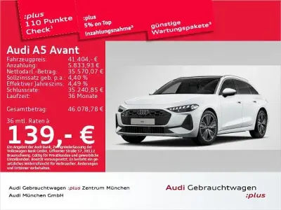 Gebraucht Audi A5 Sport 204 PS (150 kW) 2025 Gletscherweiß metallic Kombi