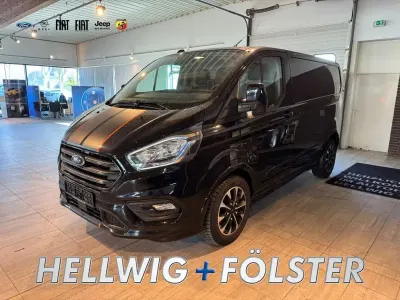 Gebraucht Ford Transit Custom Sport 185 PS (136 kW) 2020 Obsidianschwarz metallic Limousine
