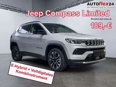gebraucht Jeep Compass Limited 1.5 E-Hybrid 130 AT Navi Klimaaut LED S...