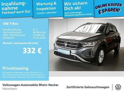 Gebraucht VW T-Roc Life 150 PS (110 kW) 2022 Indiumgrau metallic SUV