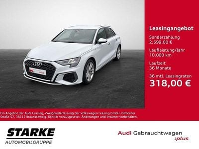 Gebraucht Audi A3 S-Line 150 PS (110 kW) 2023 Gletscherweiß metallic Limousine