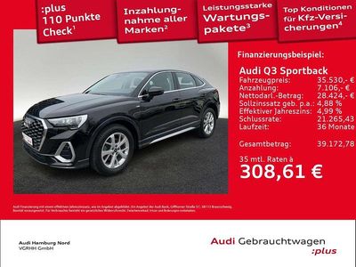 Gebraucht Audi Q3 S-Line 150 PS (110 kW) 2023 Mythosschwarz metallic SUV