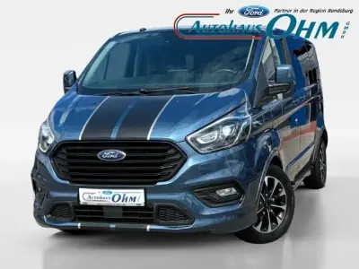 Gebraucht Ford Tourneo Custom Sport 170 PS (125 kW) 2019 Chromablau metallic Van