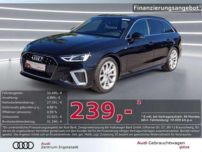 Mythosschwarz metallic Gebraucht 2023 Audi A4 S-Line Kombi | 31.490 € (Superpreis)
