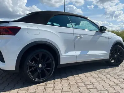 Gebraucht VW T-Roc Cabriolet R-line 150 PS (110 kW) 2022 Weiß Cabrio