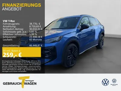Nouvelle VW T-Roc R-line 150 ch (110 kW) 2026 Bleue SUV