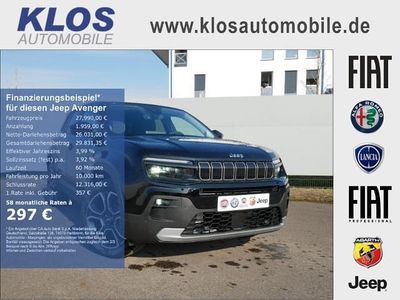 Neu Jeep Avenger Summit 110 PS (80 kW) 2025 Schwarz SUV