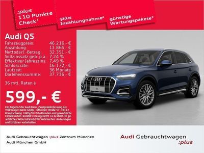 Gebraucht Audi Q5 Ambiente 204 PS (150 kW) 2024 Navarrablau metallic SUV